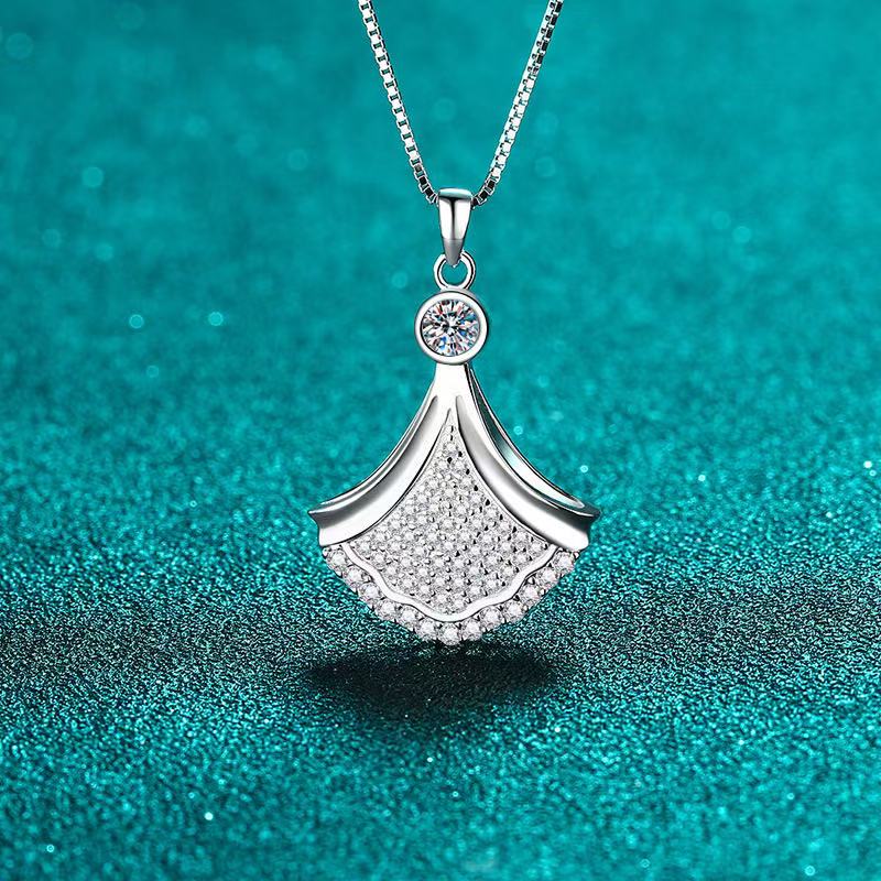 #06 (NECKLACES ) 925 Sterling Silver Moissanite Necklaces