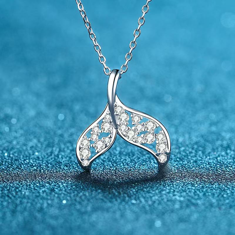 #06 (NECKLACES ) 925 Sterling Silver Moissanite Necklaces